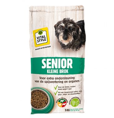 VITALstyle Hondenvoer Senior Kleine Brok 5 kg