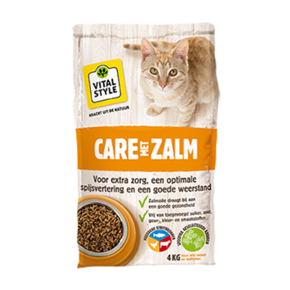 VITALstyle Kattenvoer Care Zalm 4 kg