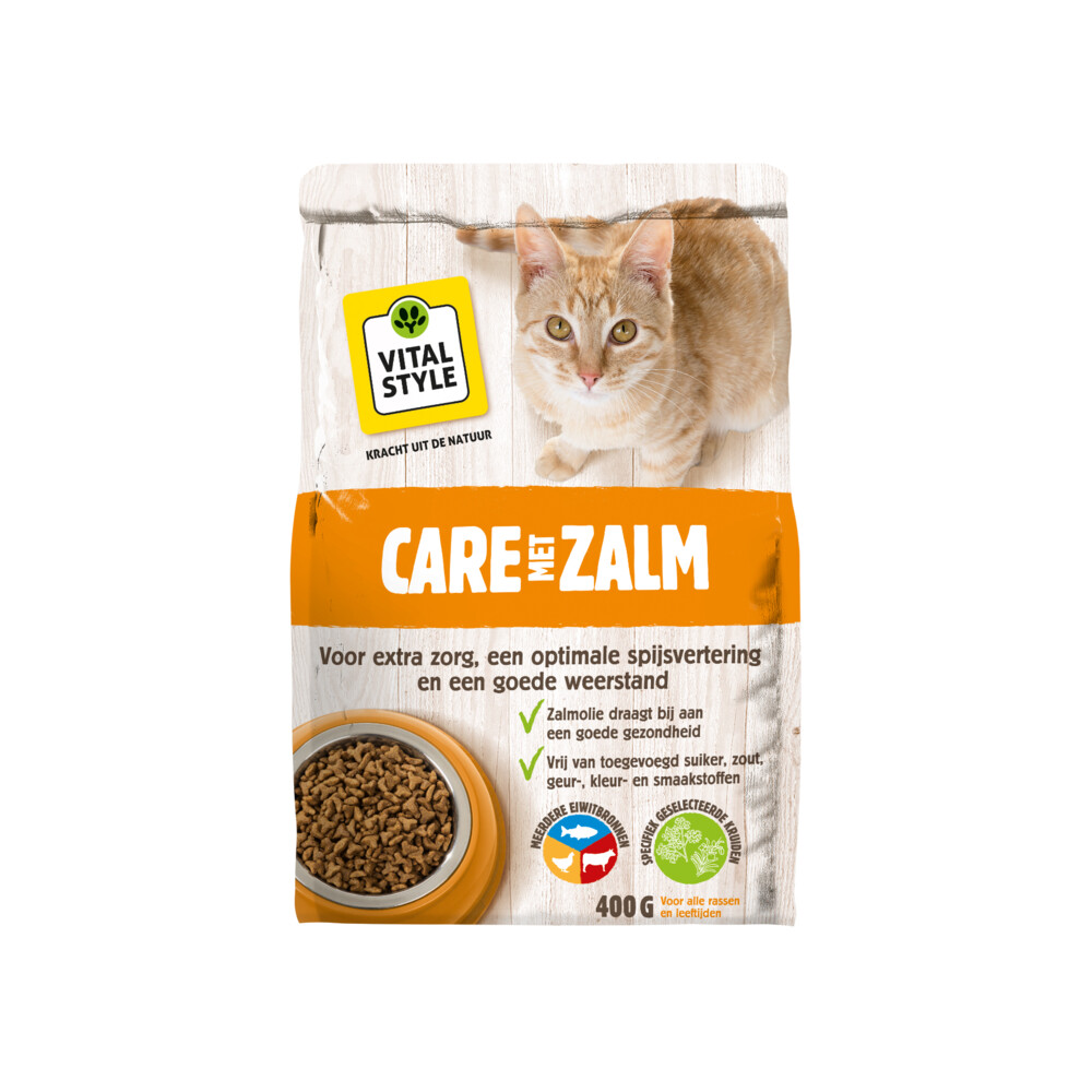 VITALstyle Kattenvoer Care Zalm 400 gr