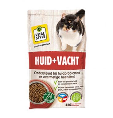 VITALstyle Kattenvoer Huid&Vacht 4 kg