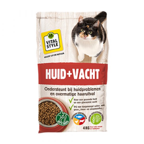 VITALstyle Kattenvoer Huid&Vacht 4 kg