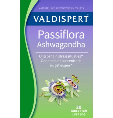 2x Valdispert Passiflora Ashwagandha 30 tabletten