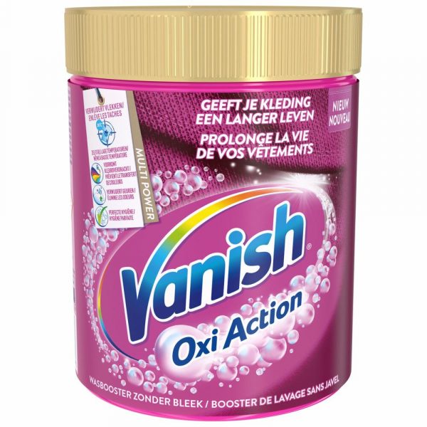 6x Vanish Oxi Action Wasbooster Poeder Gekleurde en Witte Was 1000 gram