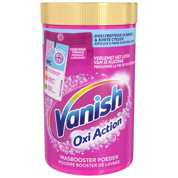 6x Vanish Oxi Action Wasbooster Poeder Gekleurde en Witte Was 1500 gram