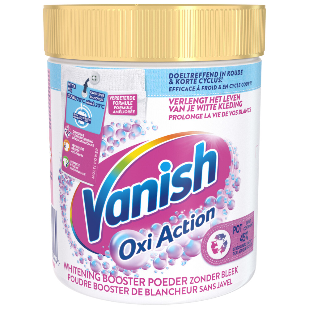 6x Vanish Oxi Action Whitening Booster Poeder Witte Was 530 gram