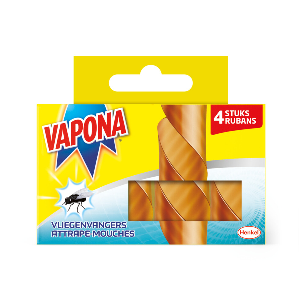 12x Vapona Vliegenvangers 4 stuks