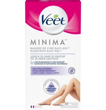 Veet Koude Waxstrips Minima Benen Hypoallergeen 40 stuks