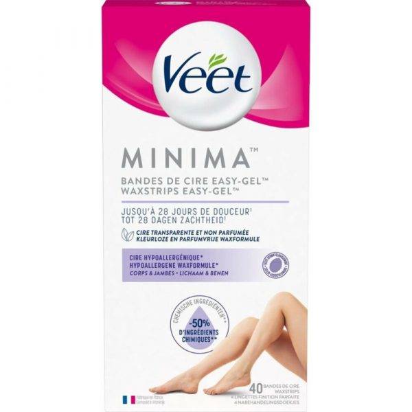 Veet Koude Waxstrips Minima Benen Hypoallergeen 40 stuks