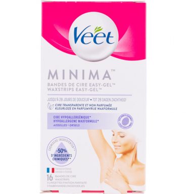 Veet Koude Waxstrips Minima Oksels Hypoallergeen 16 stuks