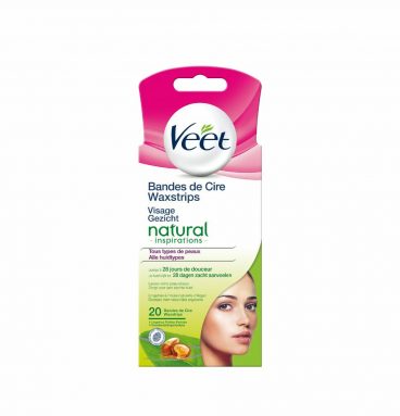 3x Veet Natural Inspirations Koude Waxstrips Gezicht 20 stuks