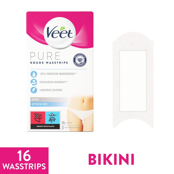 Veet Ontharingsstrips Bikinilijn Pure Gevoelige Huid 16 stuks