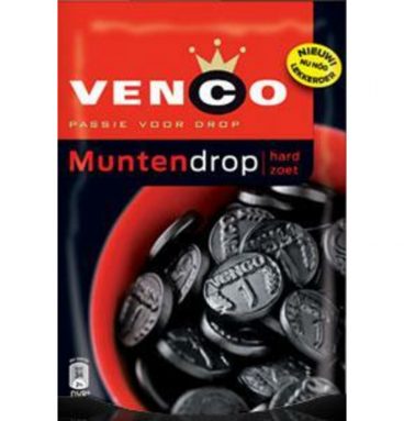 3x Venco Muntendrop Hard Zoet 168 gr