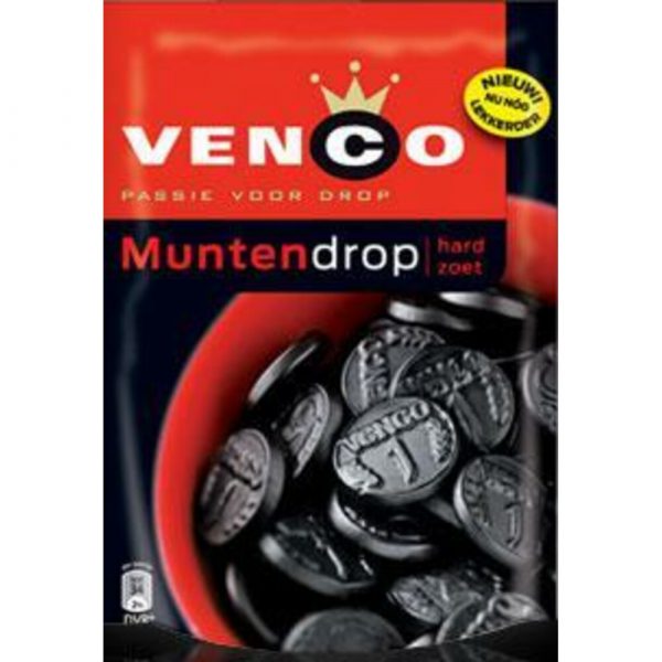 3x Venco Muntendrop Hard Zoet 168 gr