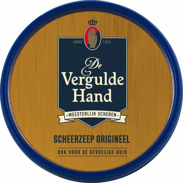 6x Vergulde Hand Scheerzeeptablet 75 gr