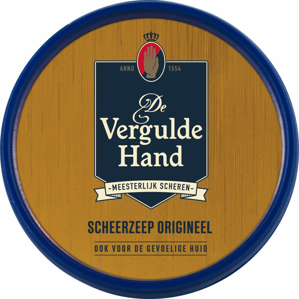 6x Vergulde Hand Scheerzeeptablet 75 gr