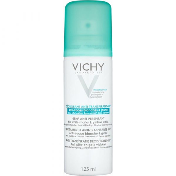 Vichy 48Hr Anti-Transpiratie en Anti-Witte en Gele Vlekken Deodorant Spray 125 ml