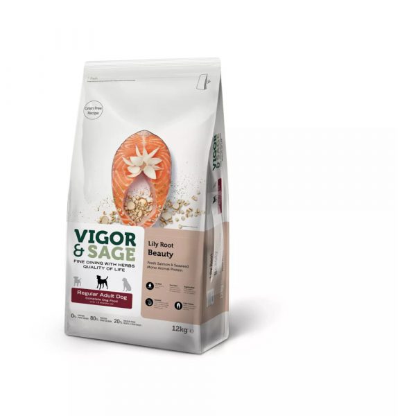 Vigor&Sage Hondenvoer Regular Lilly Root Beauty 12 kg