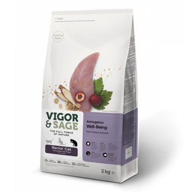 Vigor&Sage Kattenvoer Senior Well-Being Astragalus 2 kg