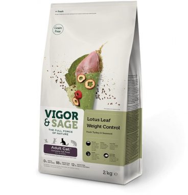 Vigor&Sage Kattenvoer Weight Control Lotus Leaf 2 kg