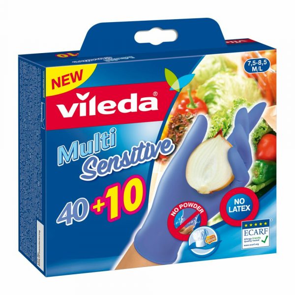 Vileda Handschoenen Multi Sensitive Nitrile Medium 50 stuks