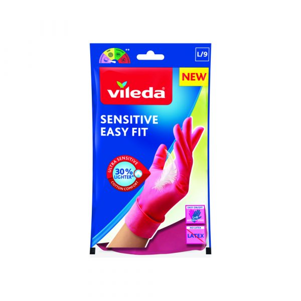 12x Vileda Handschoenen Sensitive Easy Fit Large 1 paar