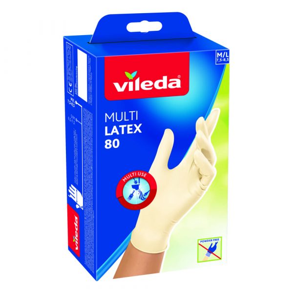 Vileda Multi Latex Handschoenen M/L 80 Stuks