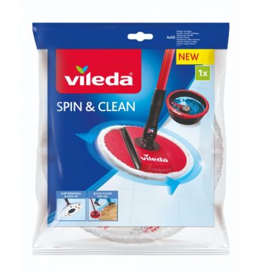 8x Vileda Spin&Clean - Vervanging Wit en Rood