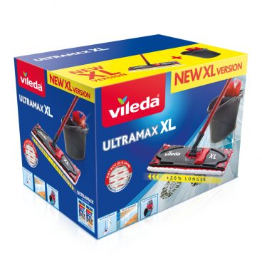 Vileda UltraMax Power 2in1 XL - Compleet systeem Zwart Rood Wit