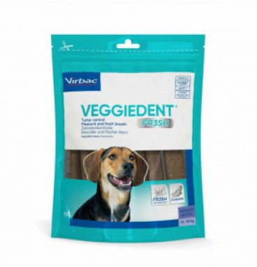 Virbac VeggieDent Kauwstrips 10 - 30 kg 15 stuks