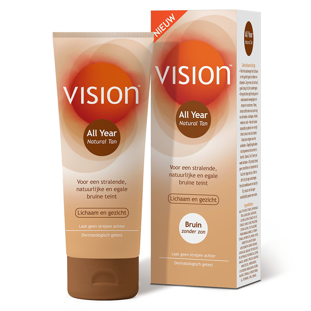 2x Vision All Year Natural Tan 150 ml