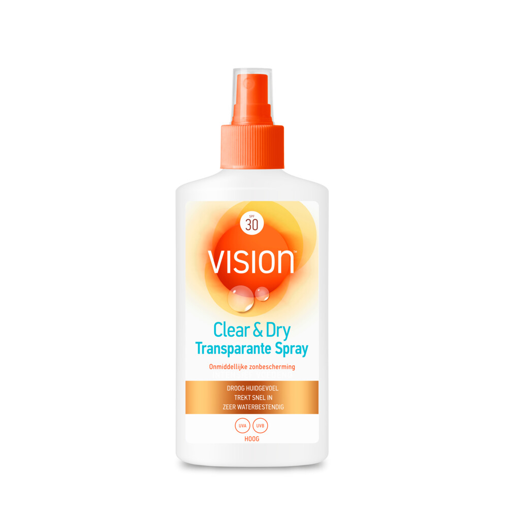 Vision Clear&Dry Transparante SPF 30 Spray 185 ml