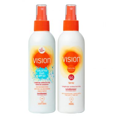 Vision SPF50 Familie Zonnebescherming Sprays Pakket