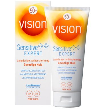 2x Vision Zonnebrand Sensitive SPF 50 185 ml