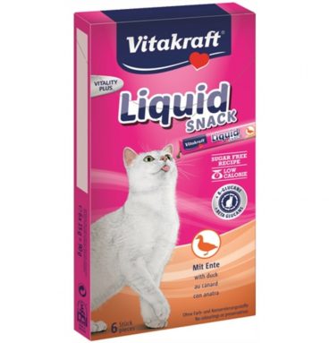 Vitakraft Cat Liquid eend - B - Glucaan 6 stuks