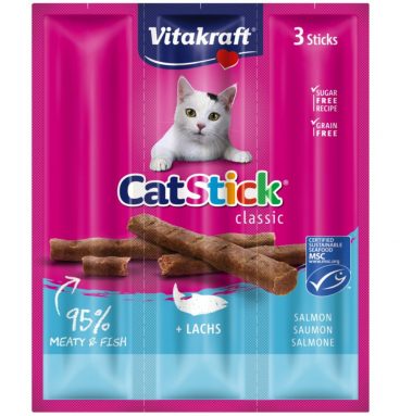 Vitakraft Cat Stick Zalm 3 stuks