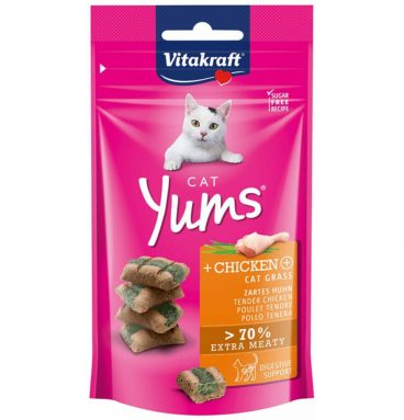 Vitakraft Cat Yums Kip - Kattengras 40 gr