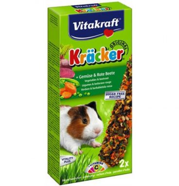 Vitakraft Cavia Kracker 2 in 1 Groente 2 stuks