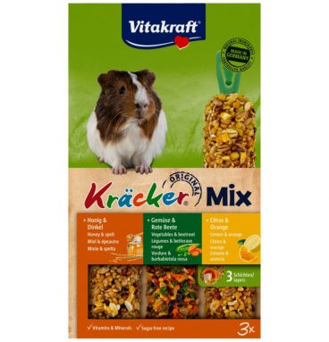 Vitakraft Cavia Kracker Trio Honing - Groente - Citrus 3 stuks