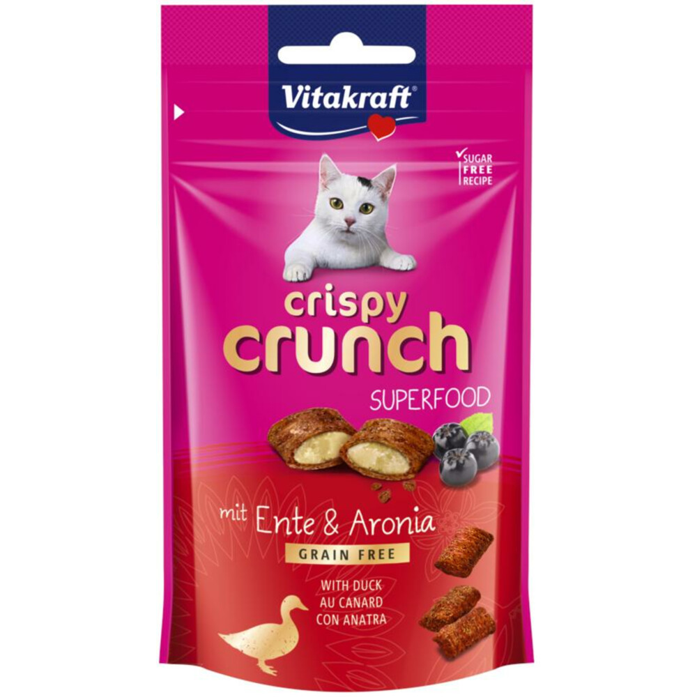 Vitakraft Crispy Crunch Eend - Aroniabessen 60 gr