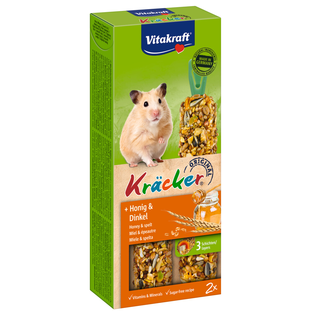 Vitakraft Hamster Kracker Honing - Spelt 2 stuks