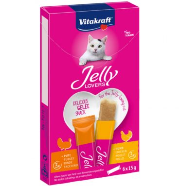 Vitakraft Jelly Lovers Kip - Kalkoen 6 stuks