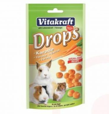 Vitakraft Knaagdier Drops Wortel 75 gr