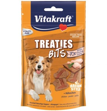 Vitakraft Treaties Bits Bacon style met Kip 120 gr