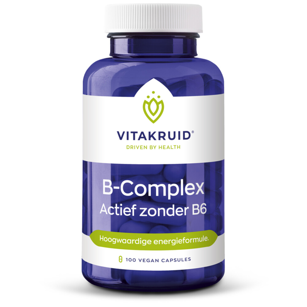 Vitakruid B-Complex Actief Zonder B6 100 vegacaps