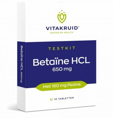 Vitakruid Betaine Hcl Testkit 10 tabletten