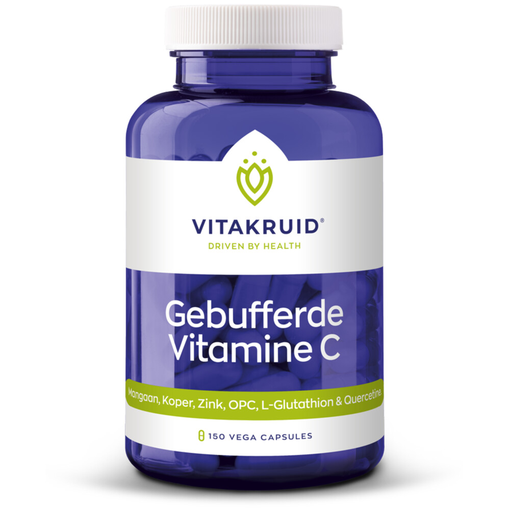 Vitakruid Gebufferde Vitamine C 150 vega capsules