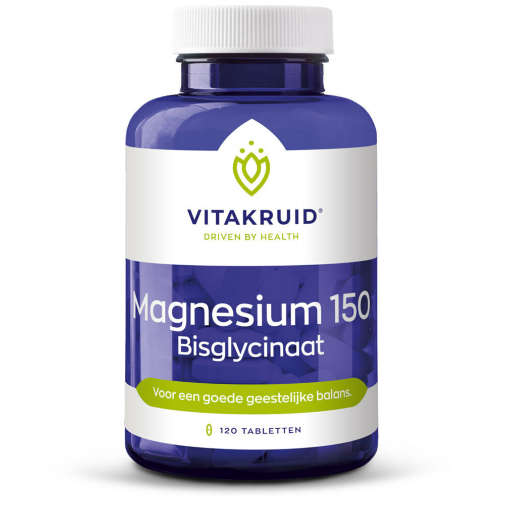 Vitakruid Magnesium 150 Bisglycinaat 120 tabletten