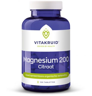 Vitakruid Magnesium 200 Citraat 100 tabletten