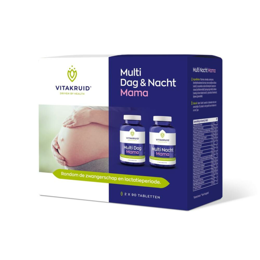 Vitakruid Multi Dag Nacht Mama 180 tabletten