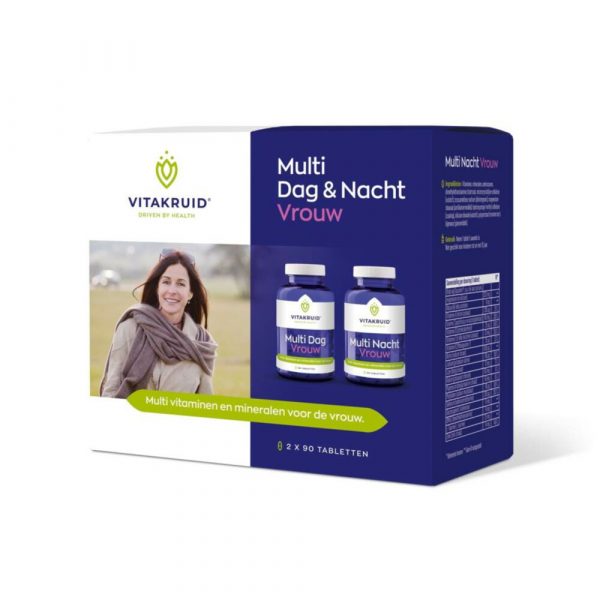 Vitakruid Multi Dag Nacht Vrouw 180 tabletten